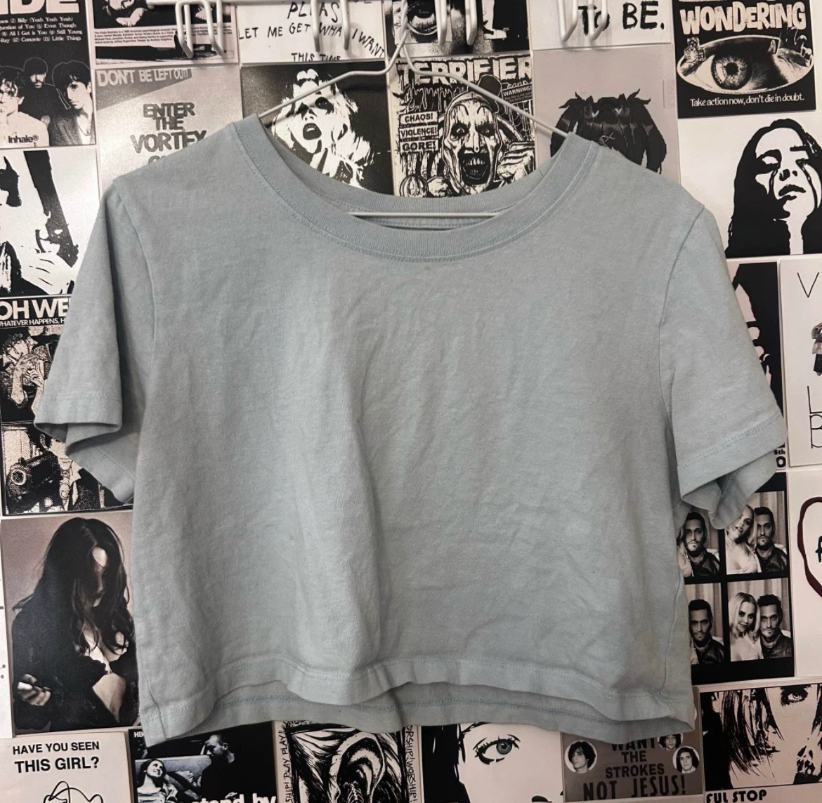 Free! Urban Outfitters Blue Crop Tee