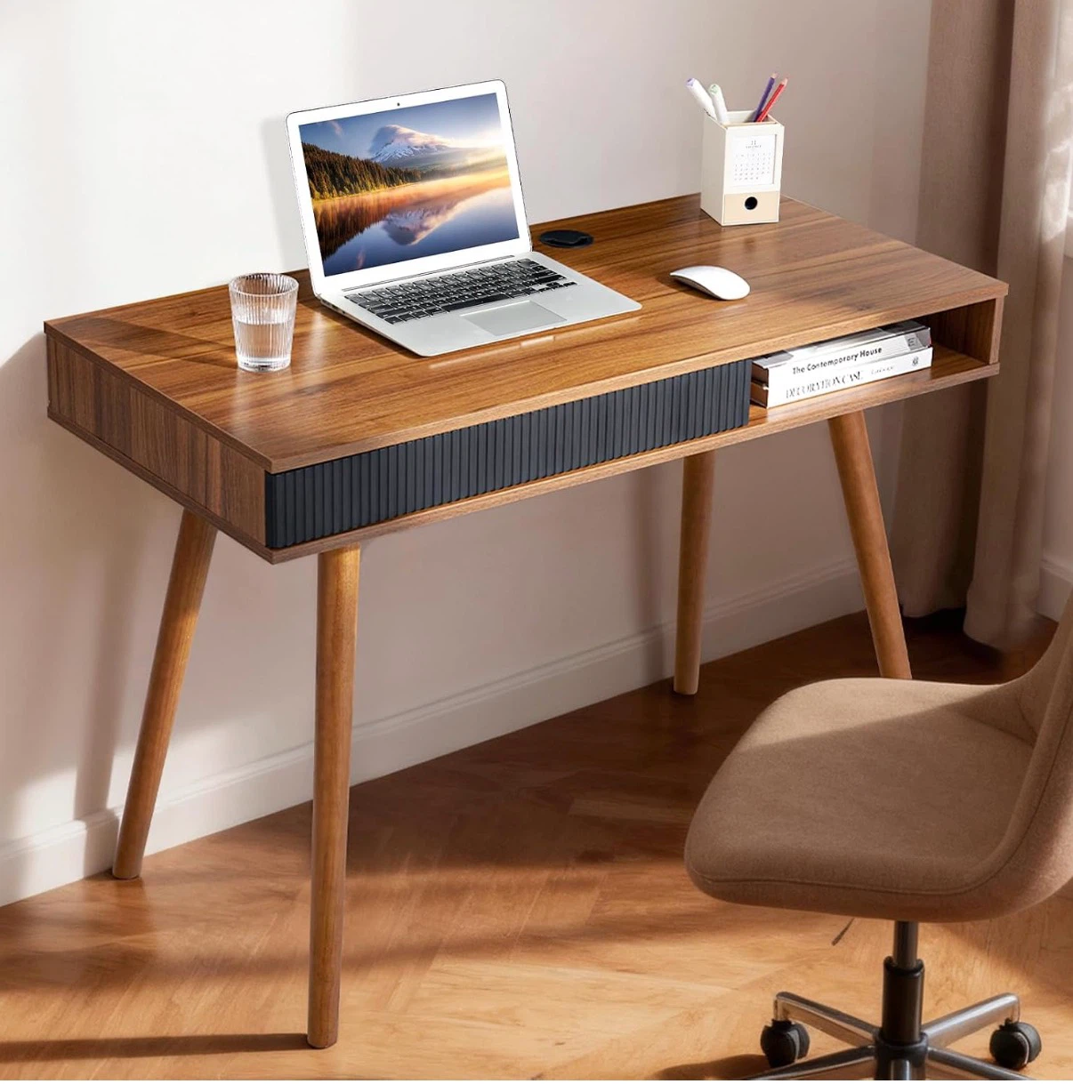 Mid-Century Modern Office Desk - photo 2