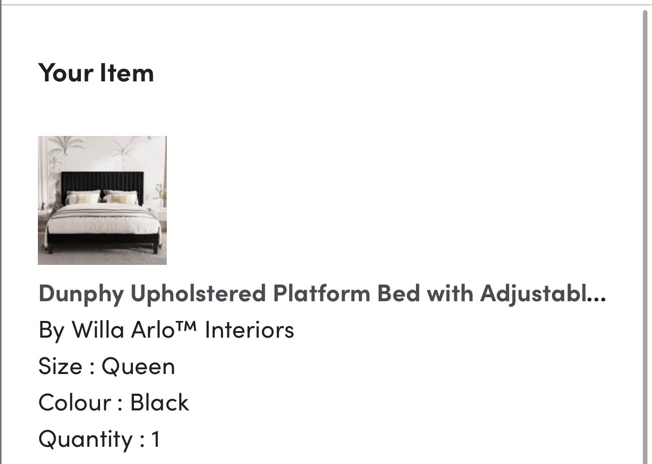 14 inch NEW Queen size thick mattress with bed frame/ headboard - photo 3