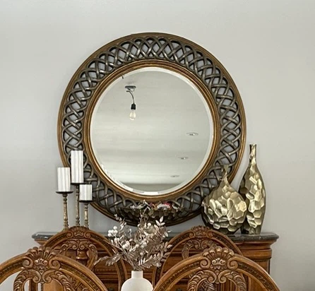 Large Round Decorative Wall Mirror