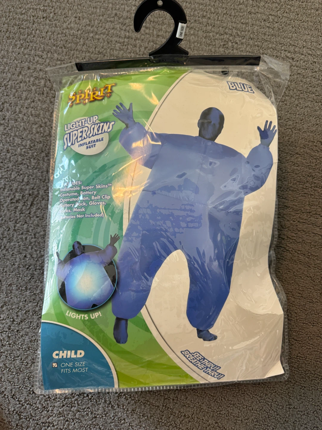 Spirit Halloween Light-Up Super Skins Costume - Blue