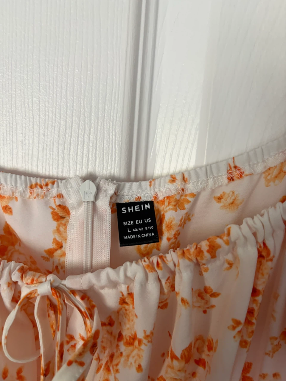 SHEIN Floral Print Puff Sleeve Midi Dress - photo 2