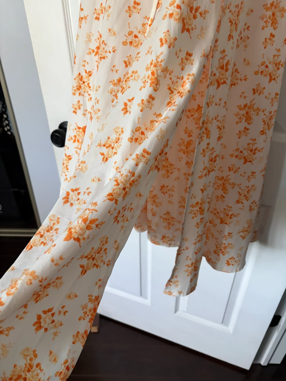 SHEIN Floral Print Puff Sleeve Midi Dress - photo 3