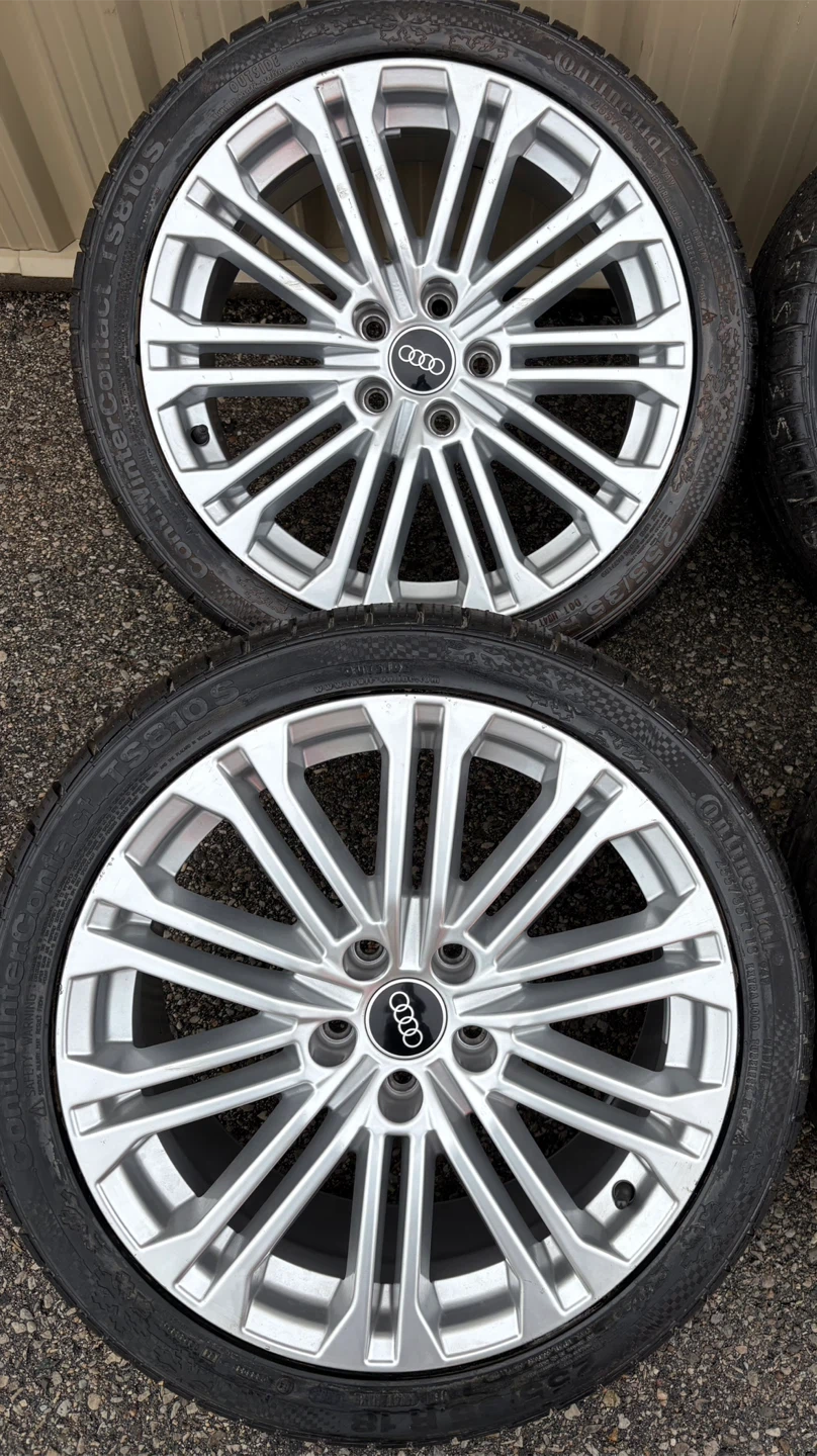 4 x 255/35/18 CONTINENTAL WINTER TIRES AND AUDI RIMS $1650 - photo 3