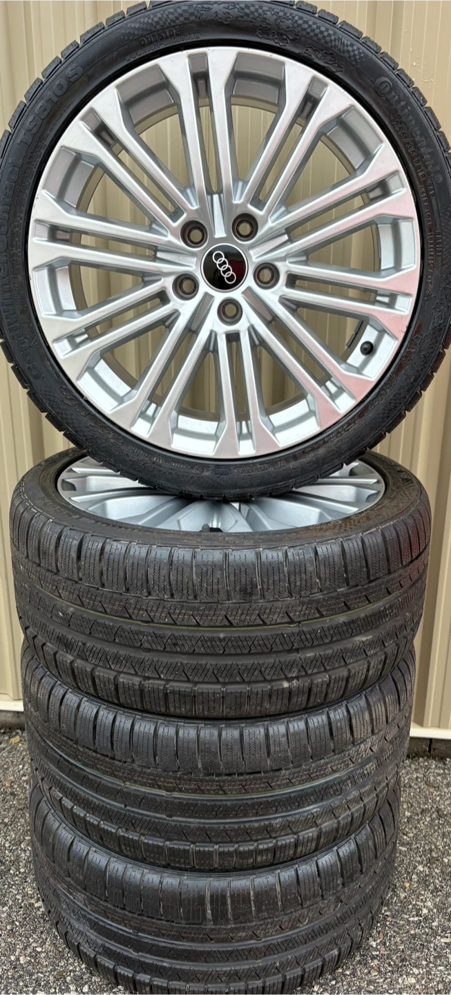 4 x 255/35/18 CONTINENTAL WINTER TIRES AND AUDI RIMS $1650 - photo 4
