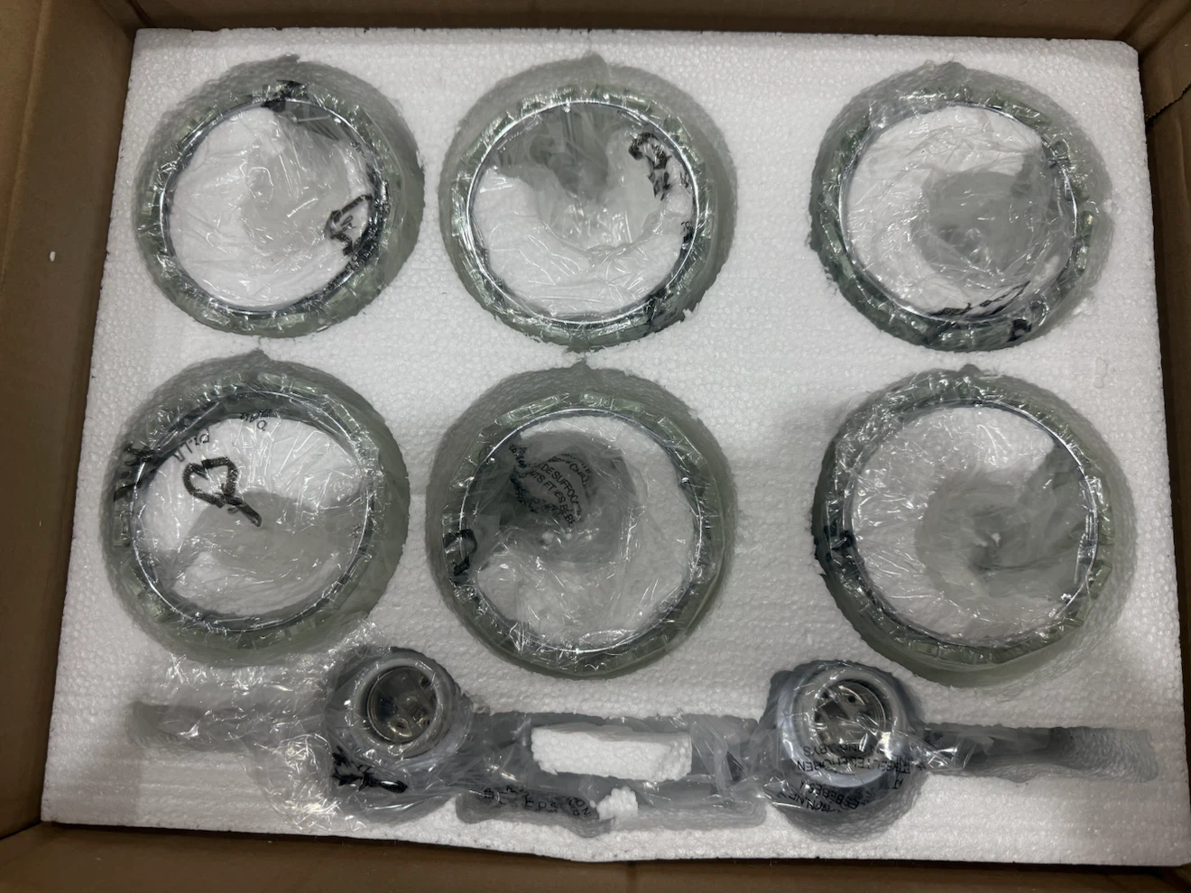 VOLISUN Crystal Vanity Lights for Bathroom, 6 Light - photo 4