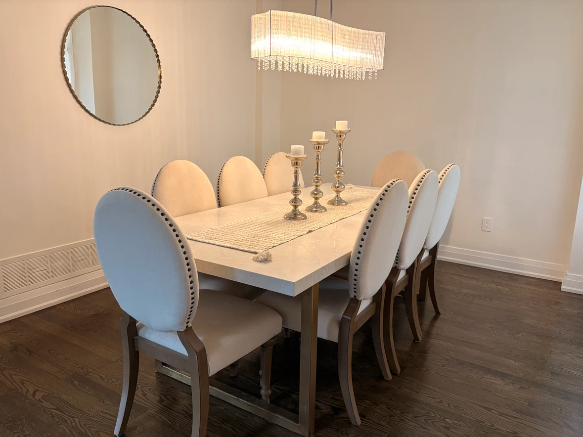 Set of 8 Upholstered Dining Chairs
