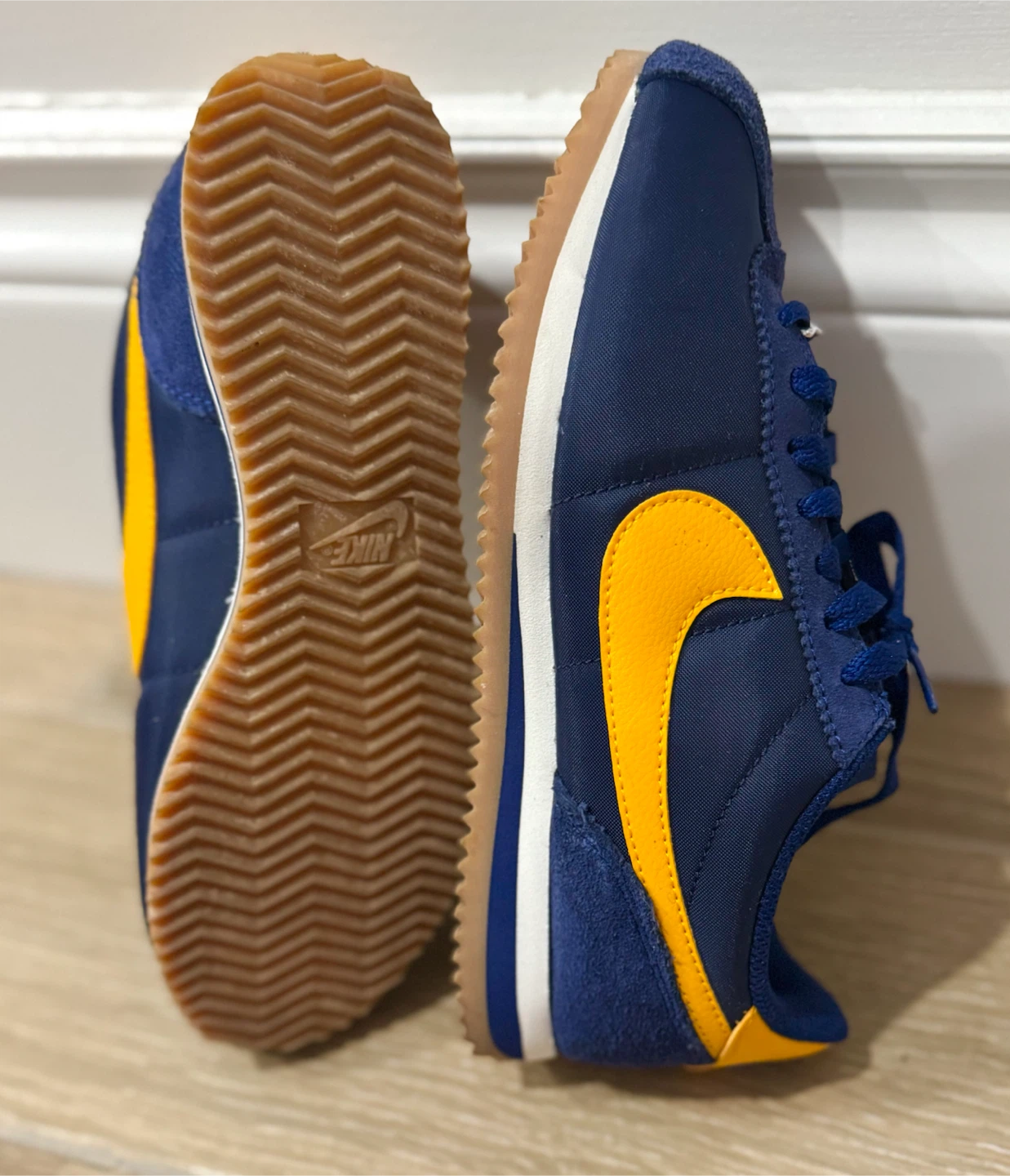 Nike Cortez Sneakers Blue and Yellow