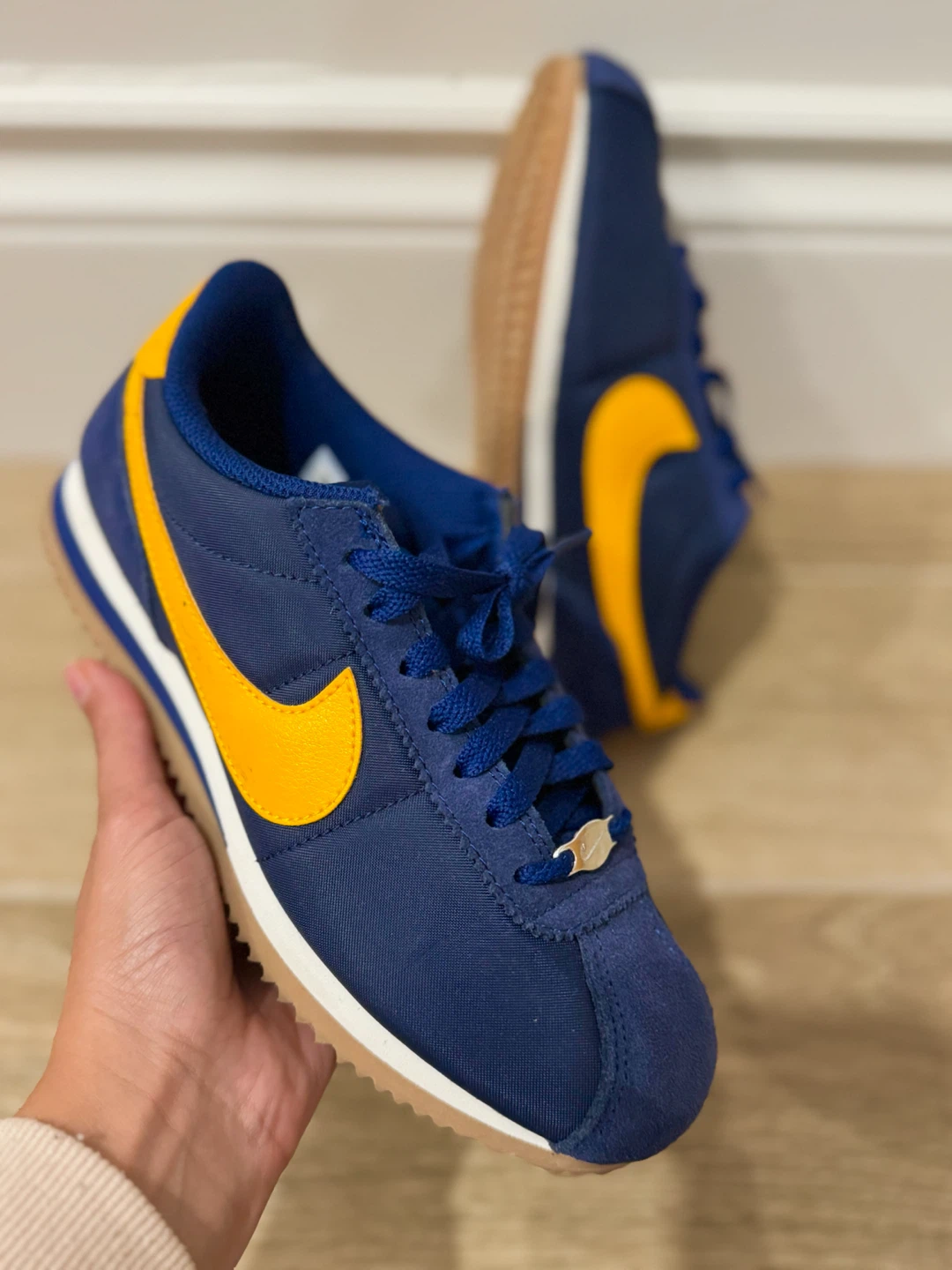 Nike Cortez Sneakers Blue and Yellow - photo 3