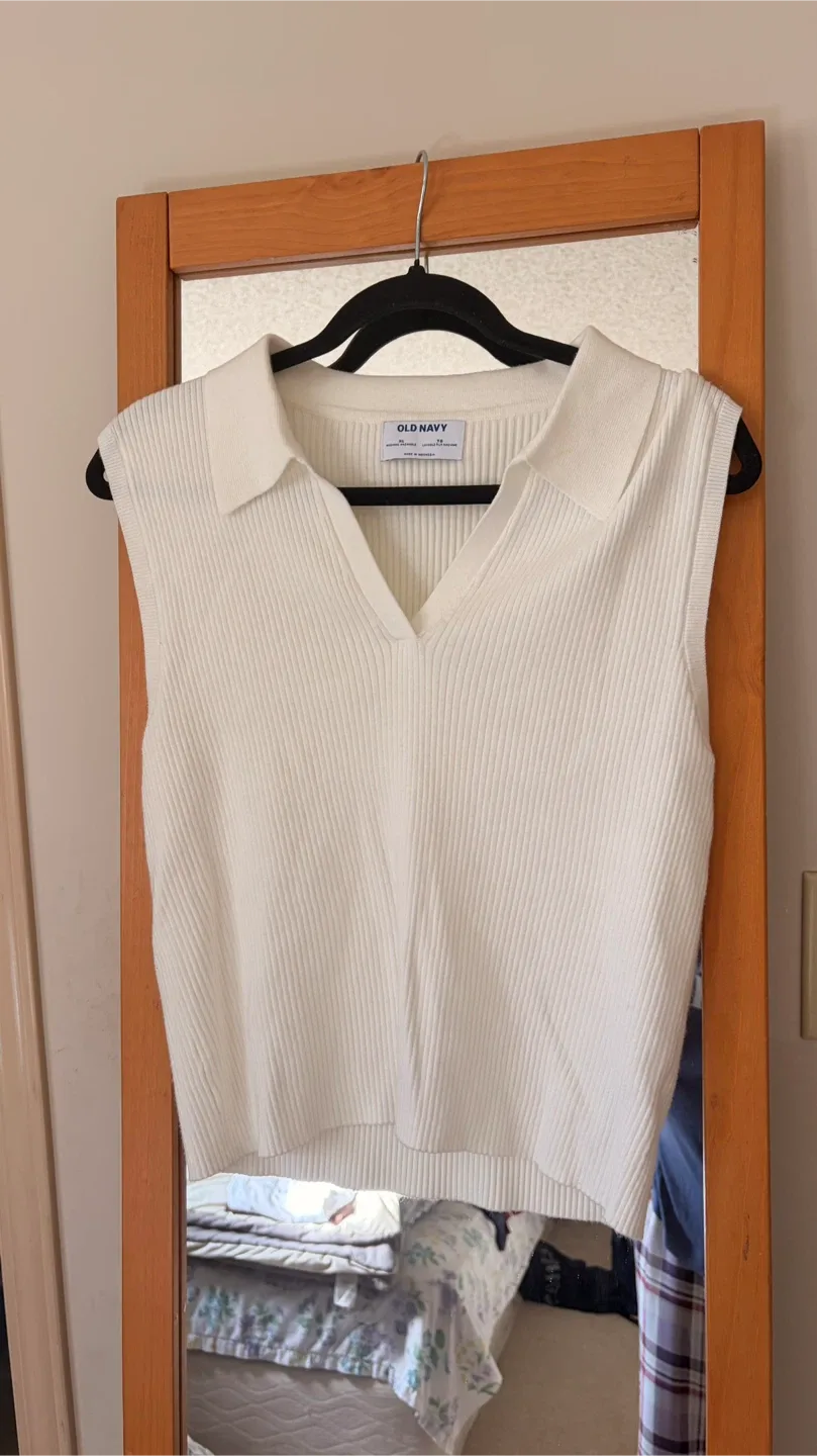 Old Navy Ribbed Collared Sweater Vest