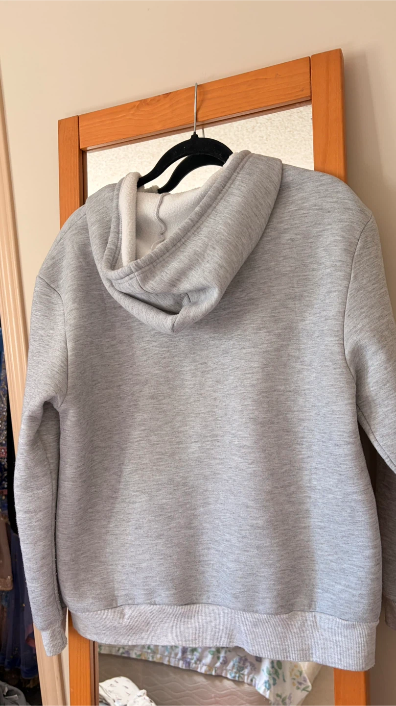 Light Grey Zip-Up Hoodie - photo 2