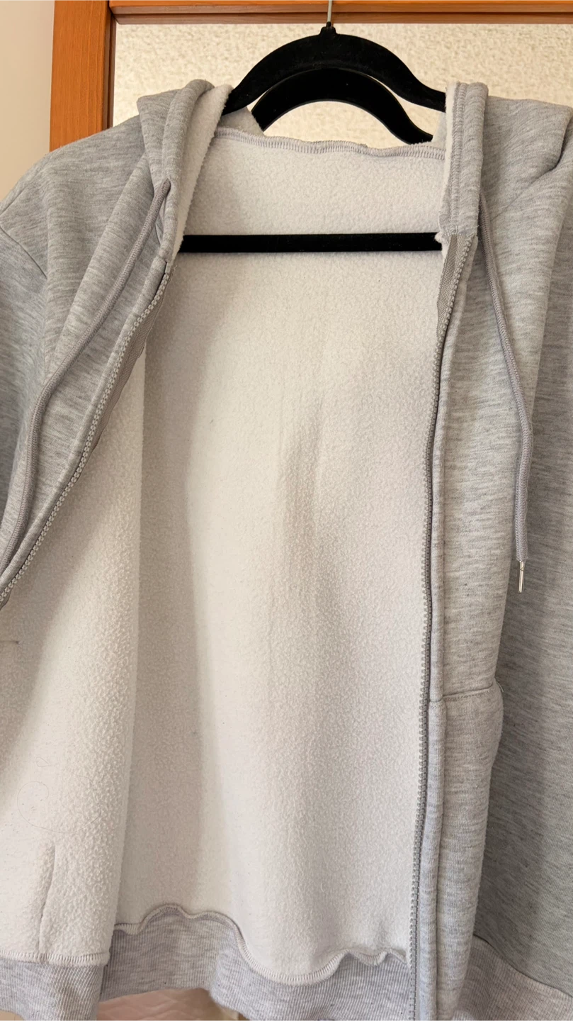Light Grey Zip-Up Hoodie - photo 3