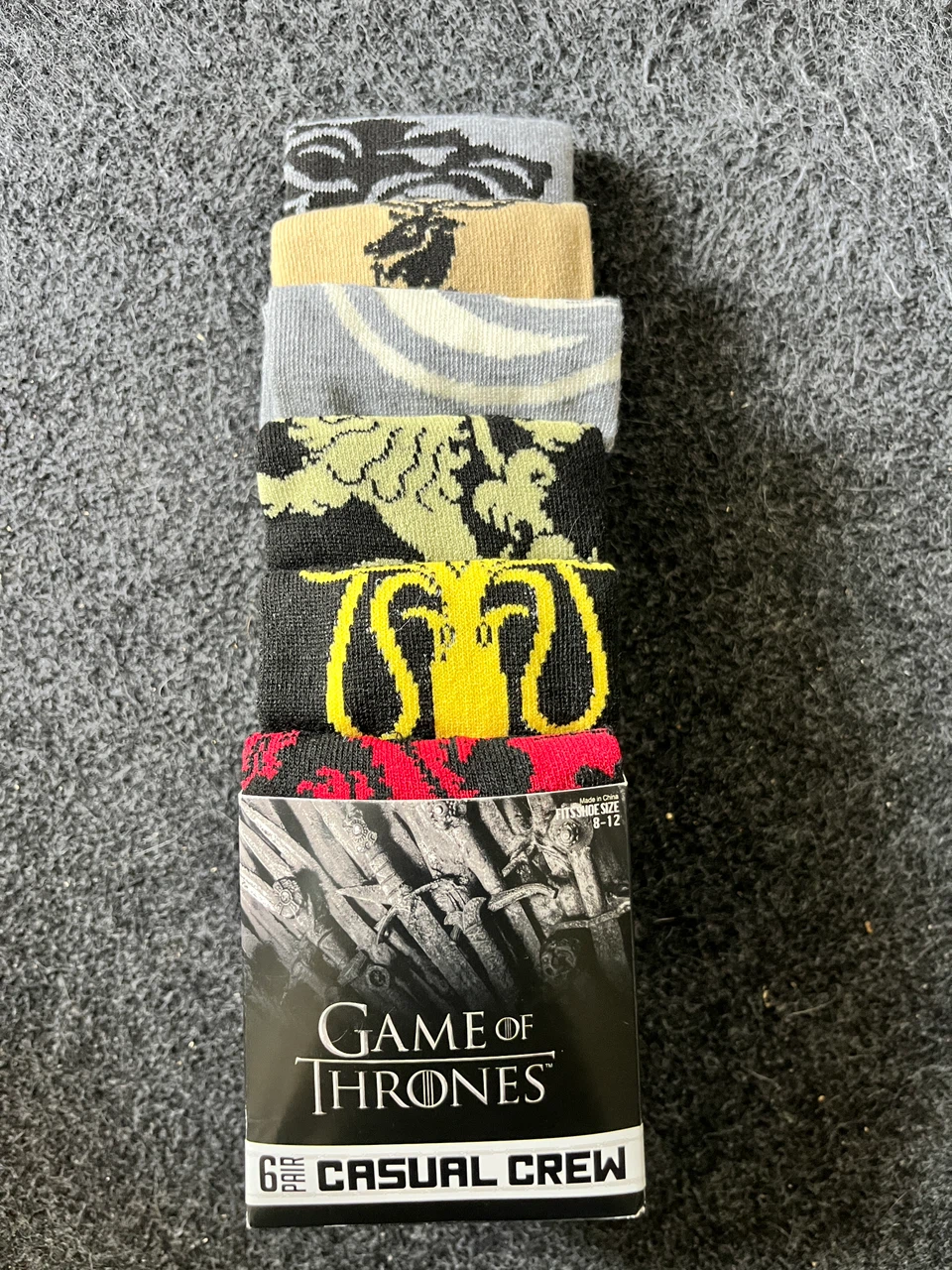 Game of Thrones 6 Pair Casual Crew Socks - photo 2