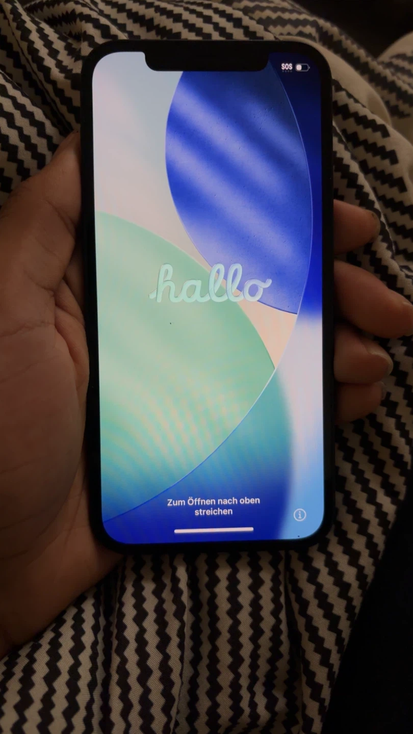 iPhone 12 with case and screen protector