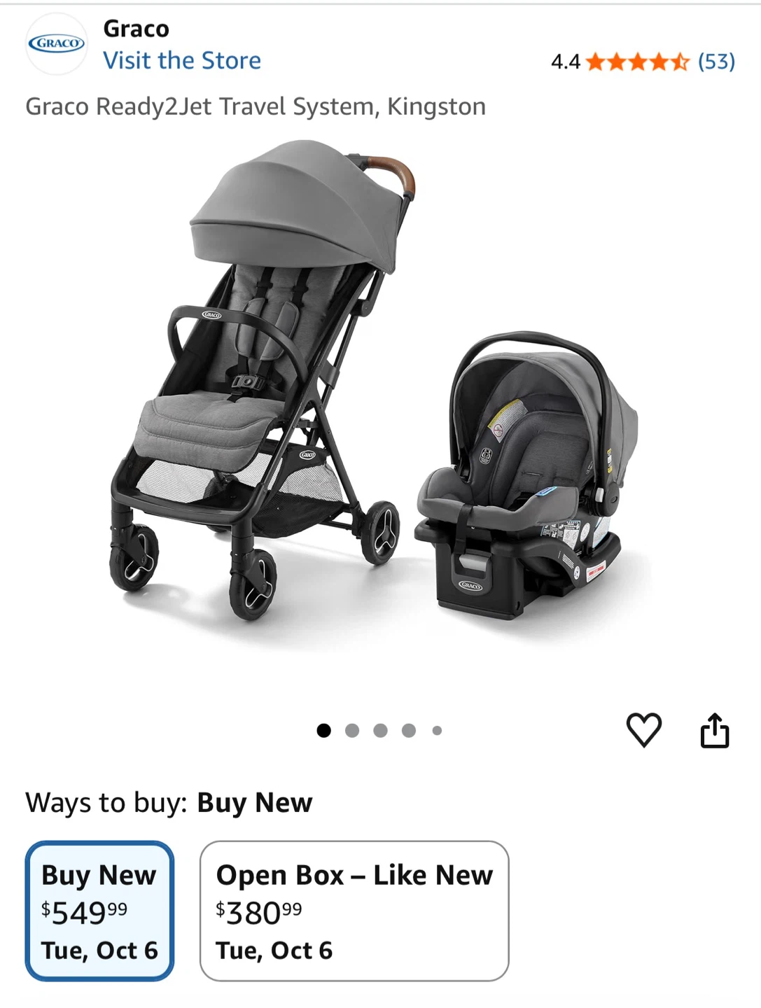 Graco Ready2Jet Travel System - Kingston