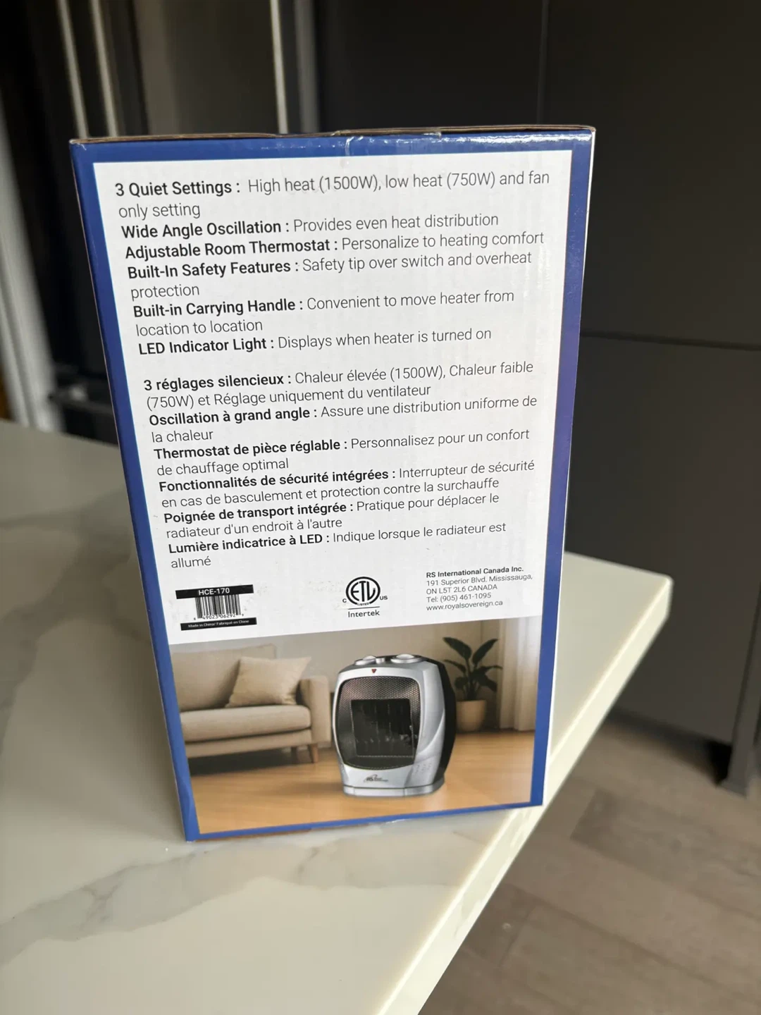 Royal Sovereign oscillating ceramic Heater - photo 4