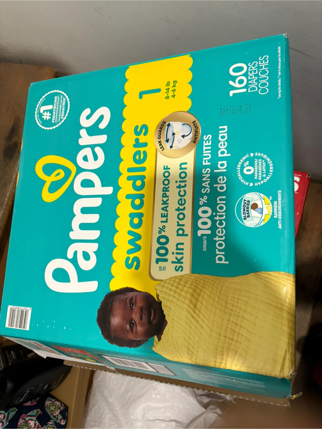 New pampers swaddles size 1 count 80 sealed pack - photo 2