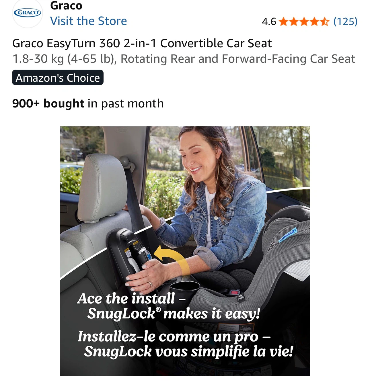 Graco EasyTurn 360 2-in-1 Convertible Car Seat - photo 4