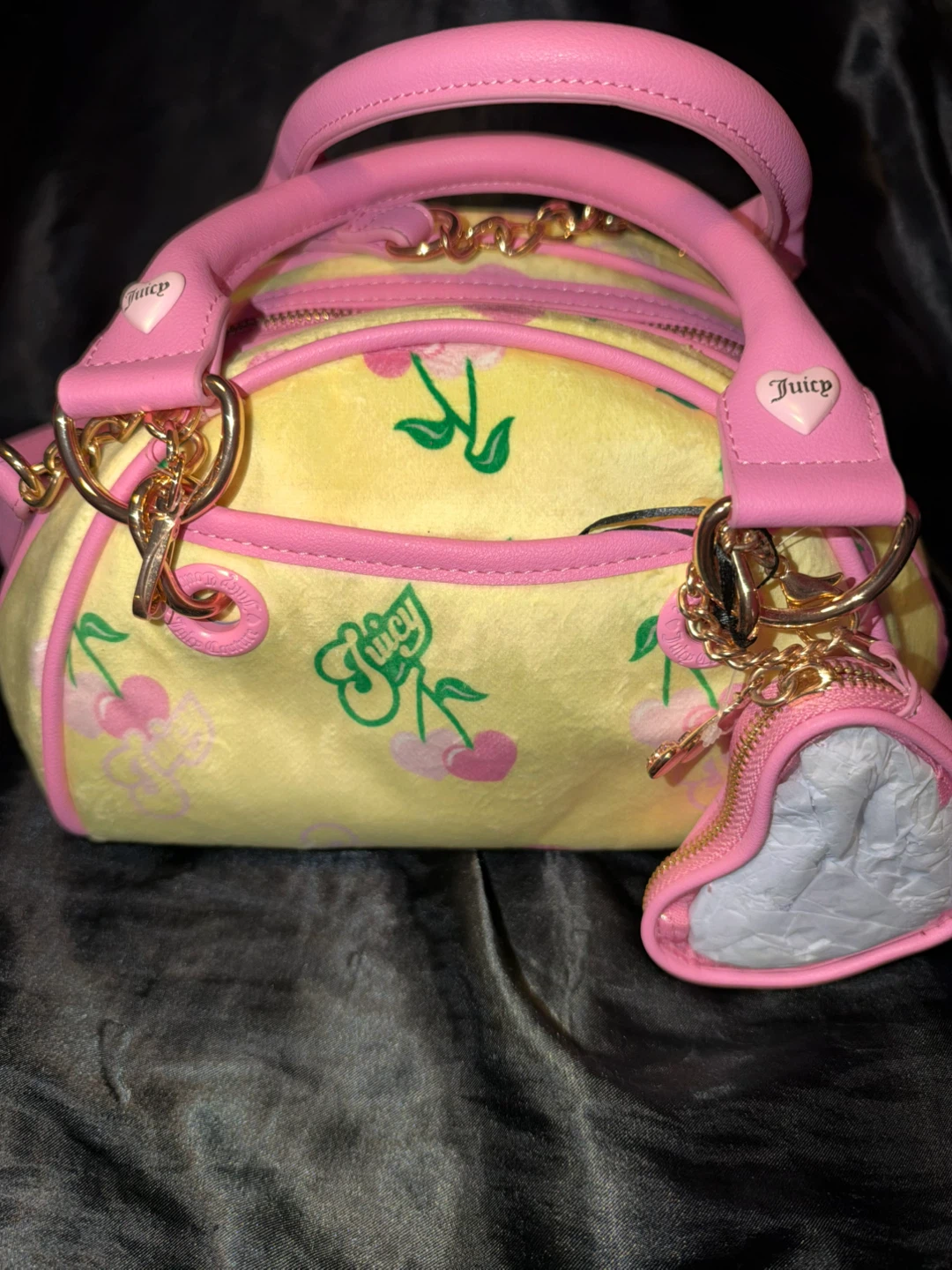Juicy Couture Cherry Velour Handbag