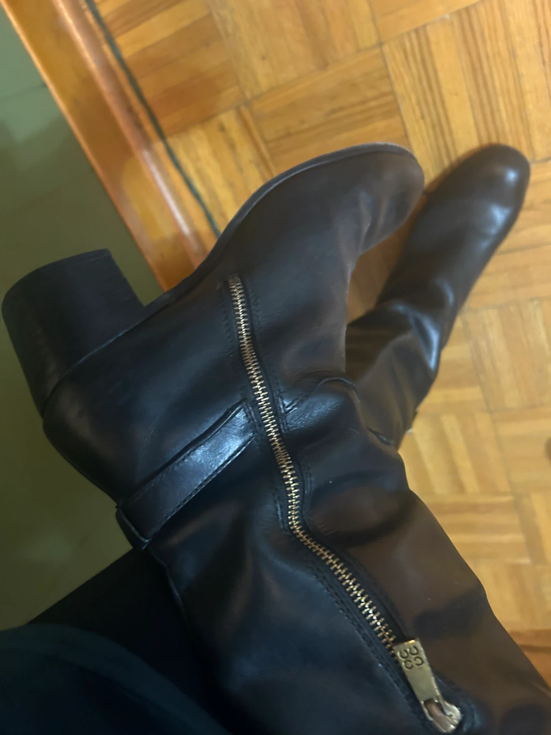 Coach Leather Knee-High Boots - photo 3