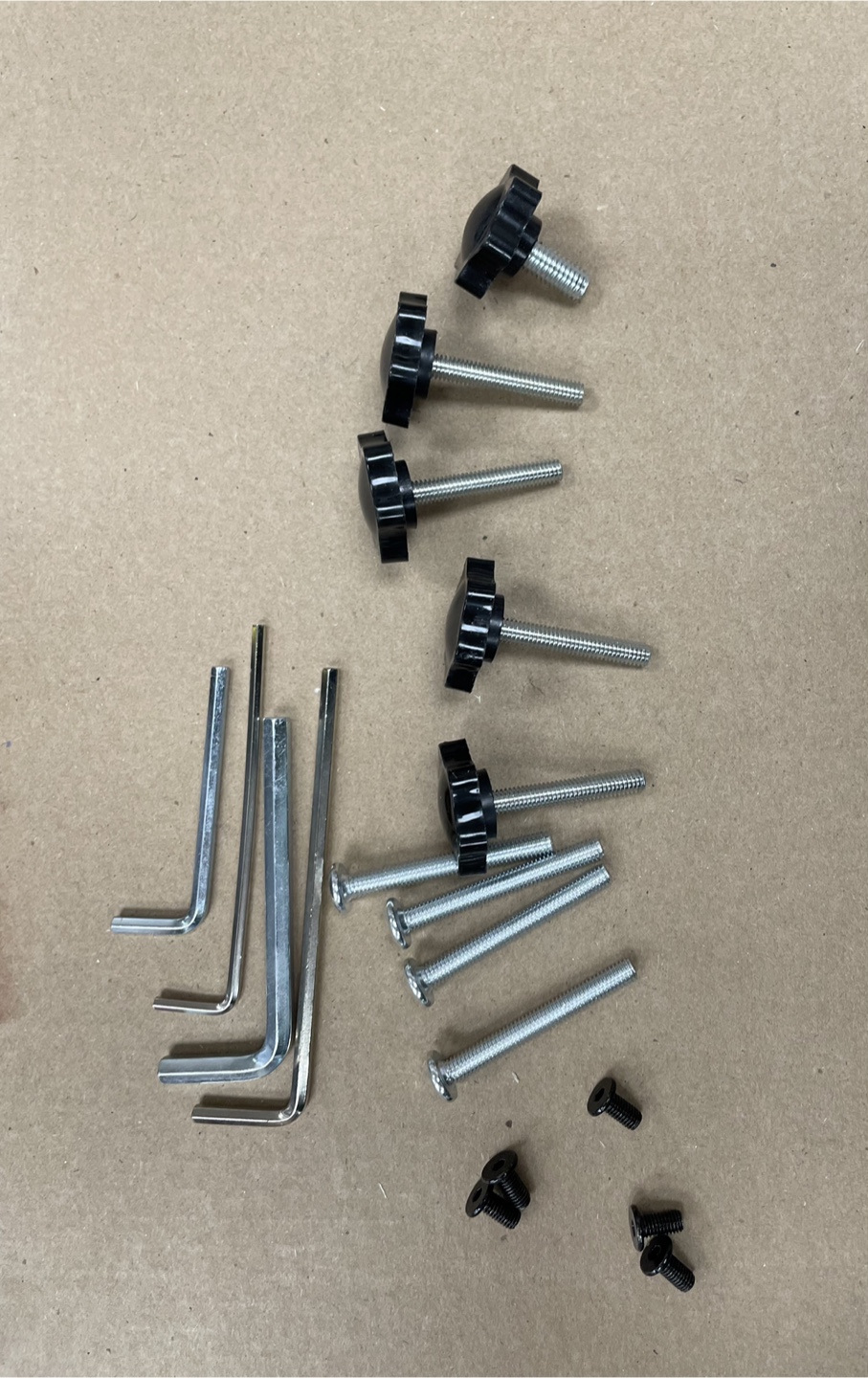 Furniture Hardware Kit with Knobs and Allen Keys