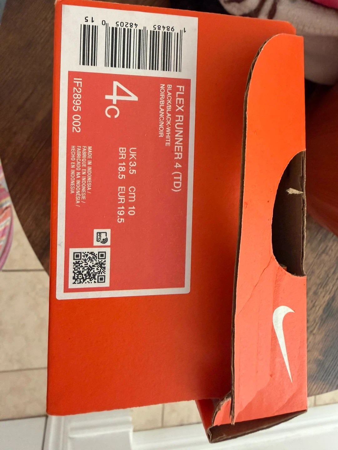 Nike Flex Runner 4 TD - Size 4c (10cm) - Brand New in Box - photo 3