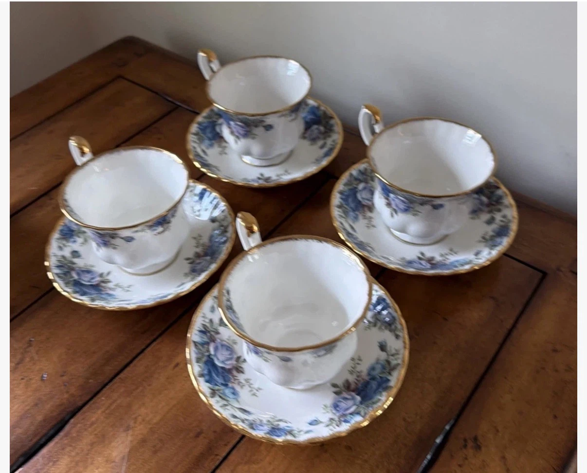 Royal Albert Moonlight Rose Teacup and Saucer Set