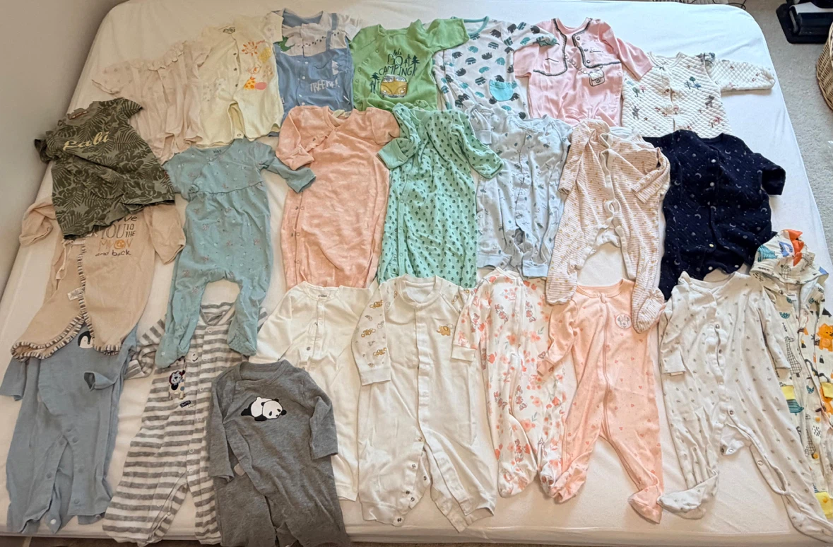 Baby Sleepers and Rompers-24 pieces