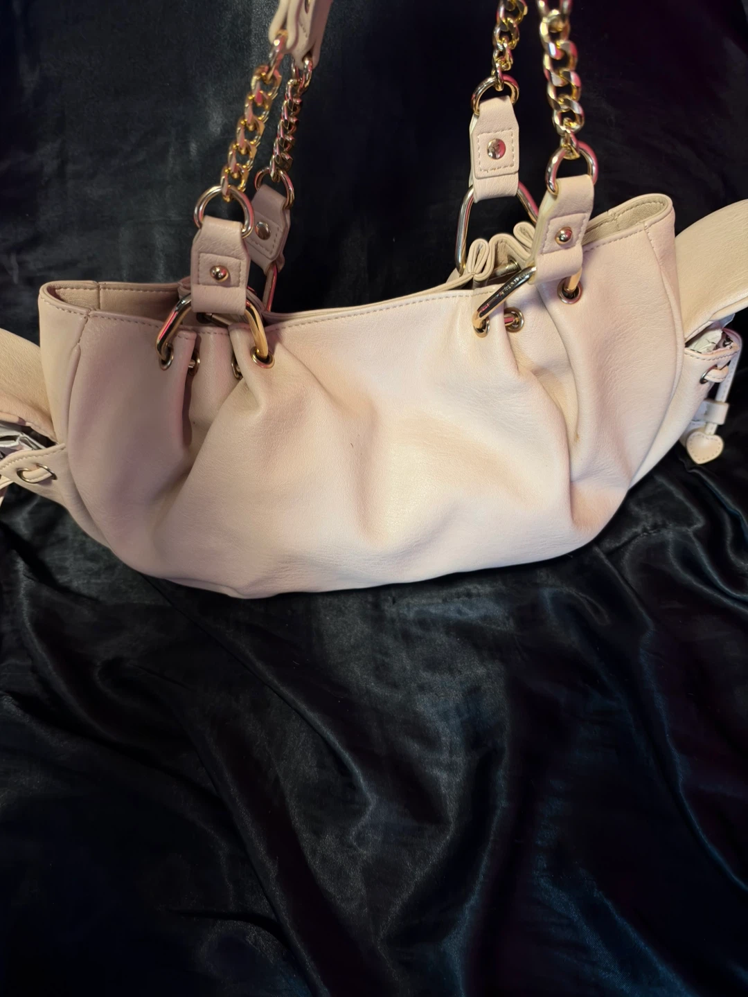 Juicy Couture Cream Shoulder Bag with Gold Accents - photo 2