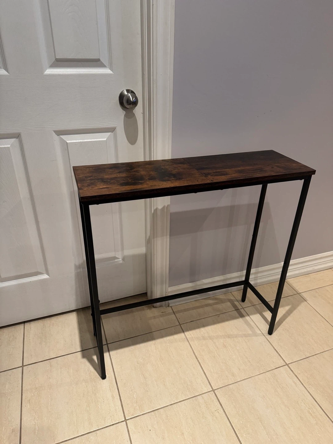Industrial Style Slim Console Table