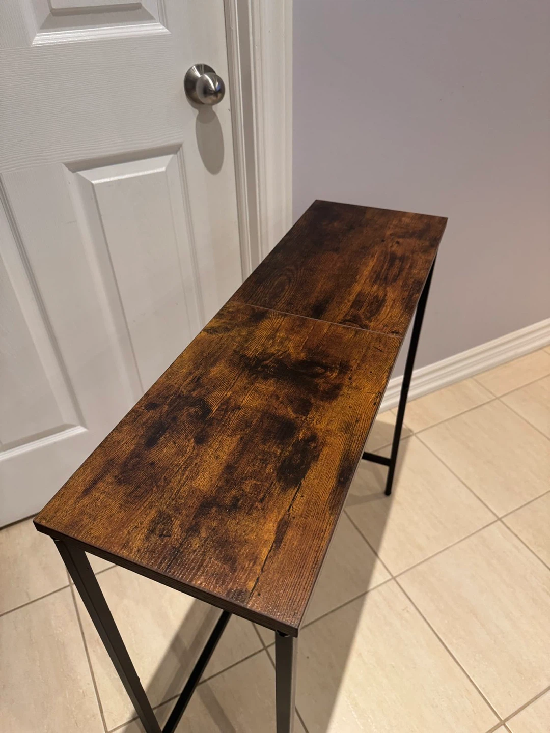 Industrial Style Slim Console Table - photo 2