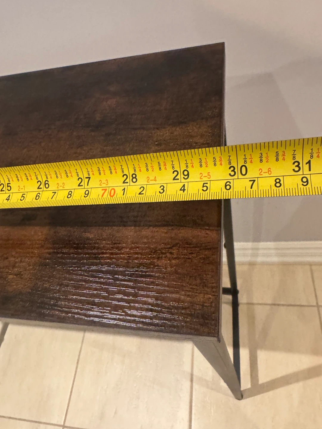 Industrial Style Slim Console Table - photo 5