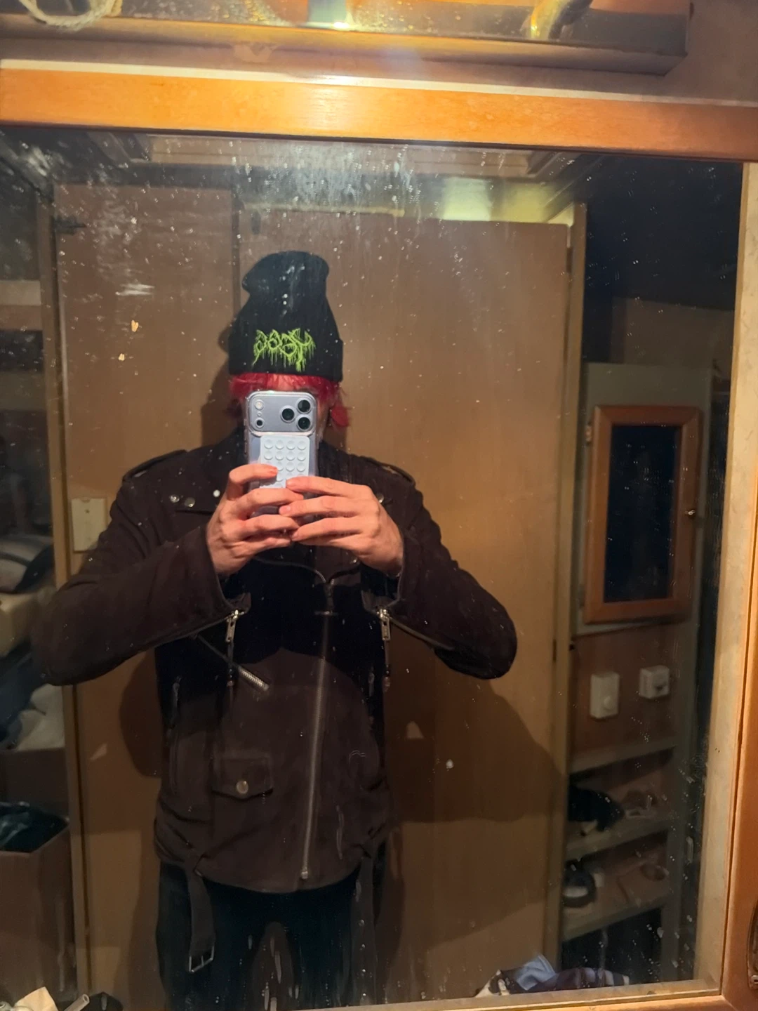 Leather jacket diesel