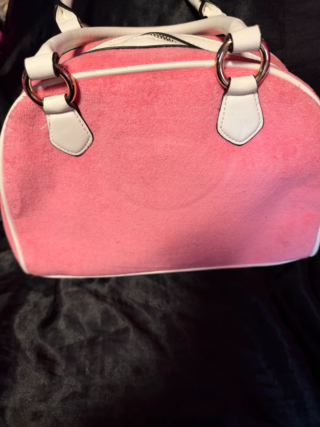 Juicy Couture Pink Velour Handbag and Wallet Set - photo 2
