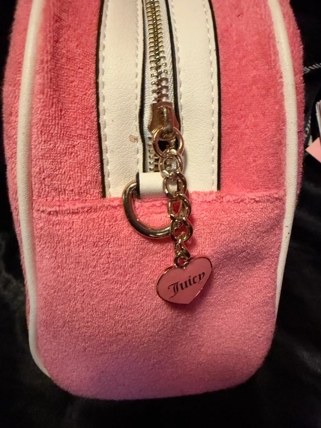 Juicy Couture Pink Velour Handbag and Wallet Set - photo 3