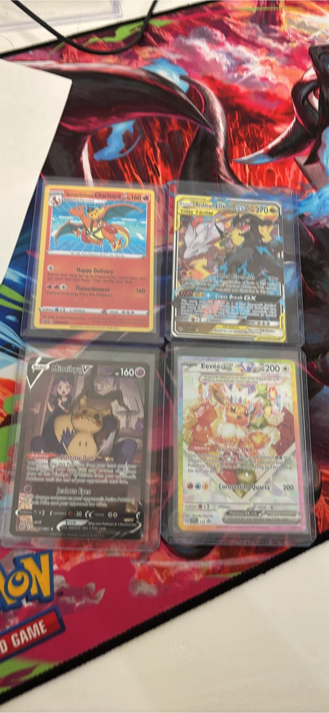 Set of 4 Pokemon Trading Cards