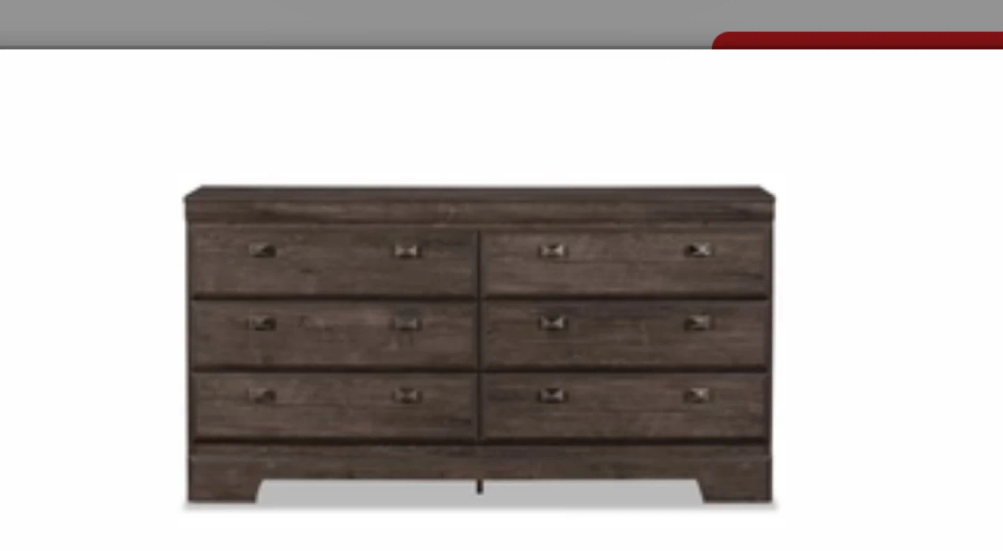 6 Drawers Dresser with Mirror - photo 2