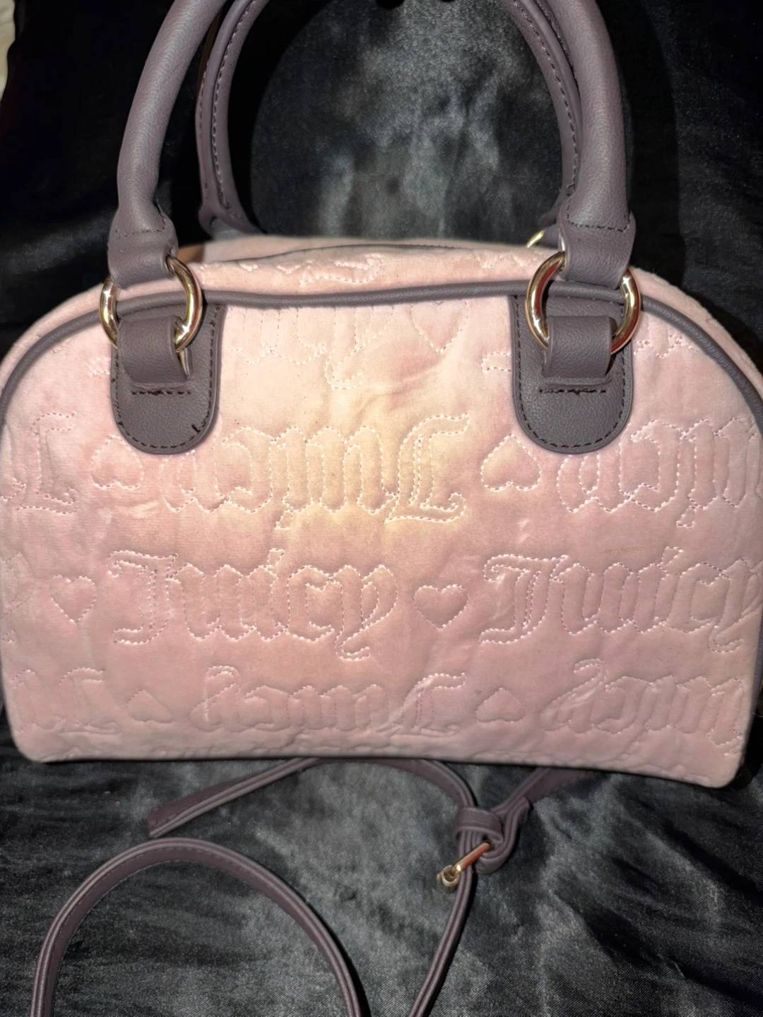 Juicy Couture Pink Velour Crossbody Bag - photo 2
