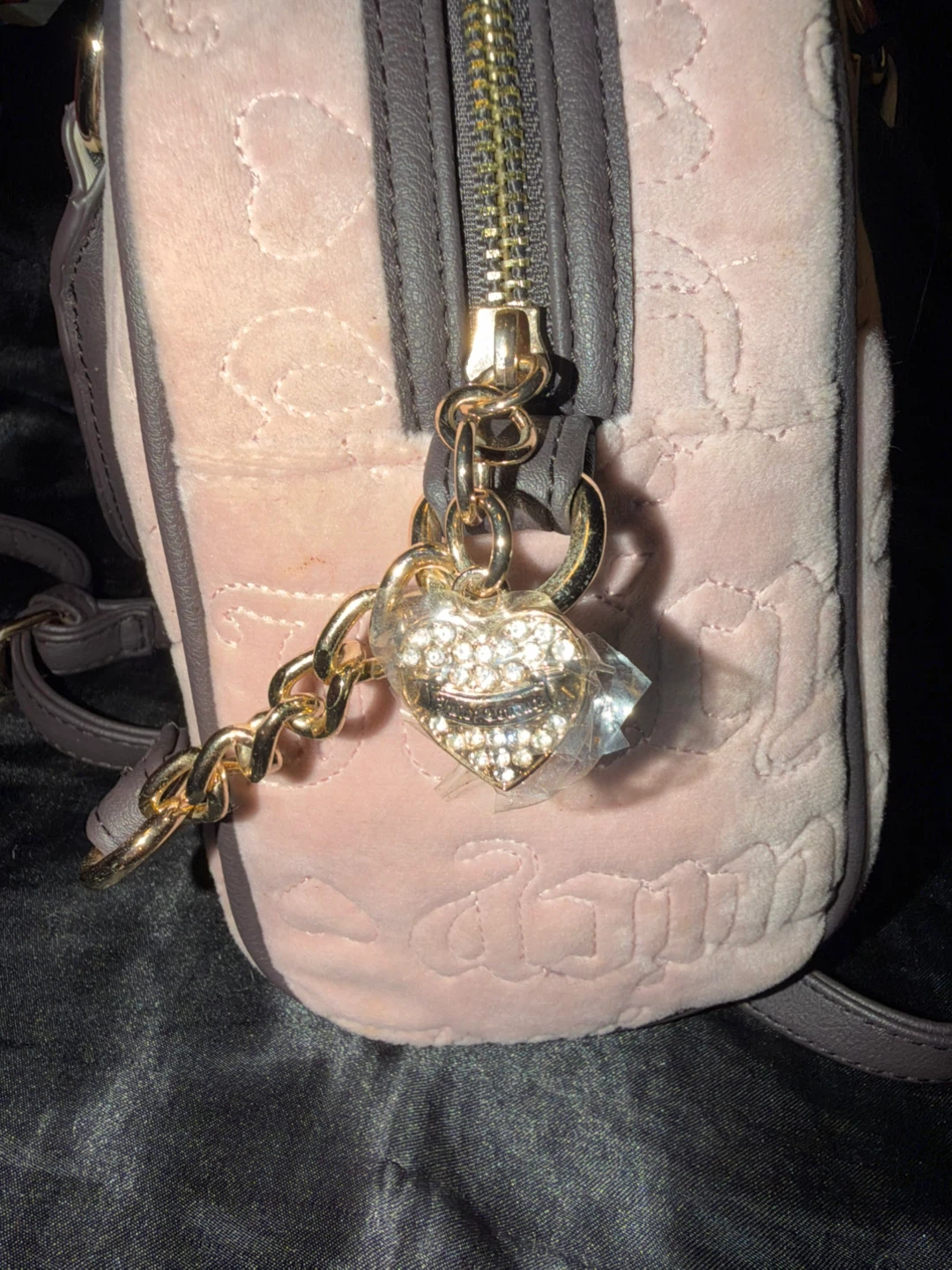 Juicy Couture Pink Velour Crossbody Bag - photo 3