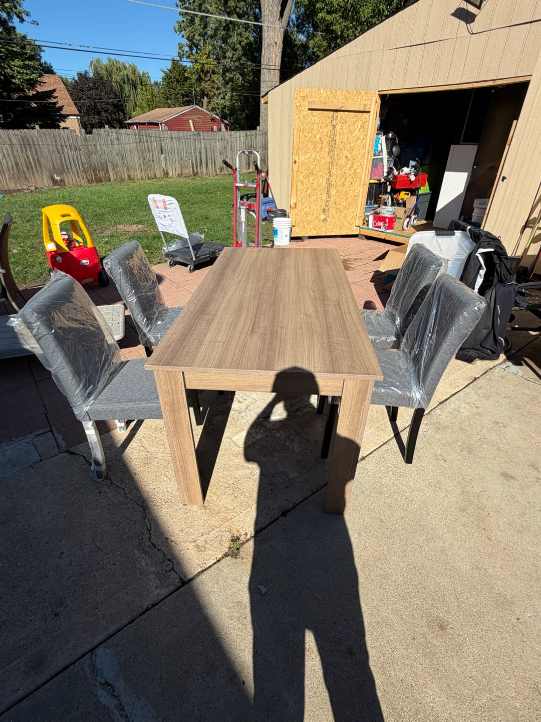 Dining table and 4 chairs set - photo 2
