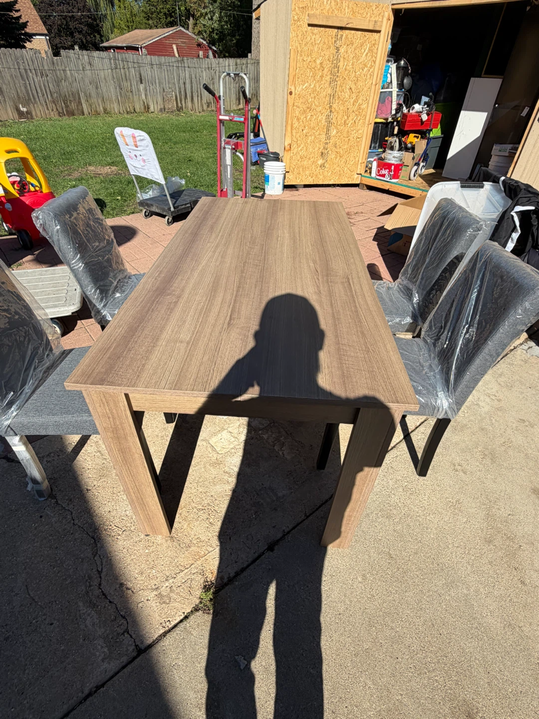 Dining table and 4 chairs set - photo 3