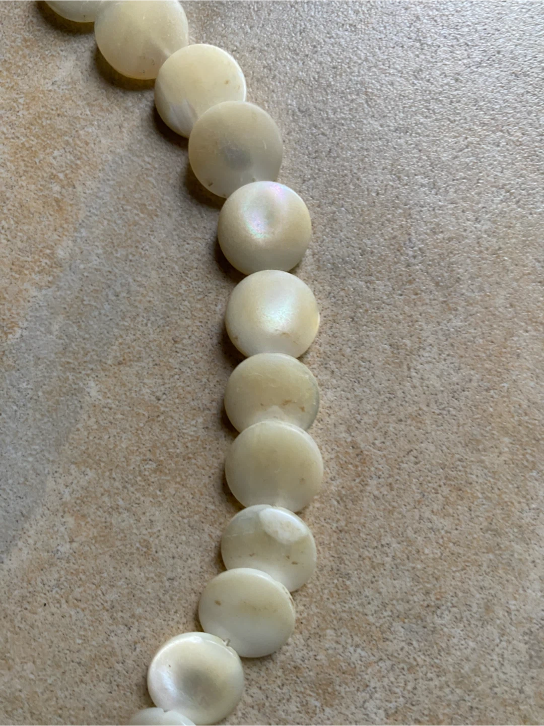 Mother of Pearl Disk Necklace - photo 2