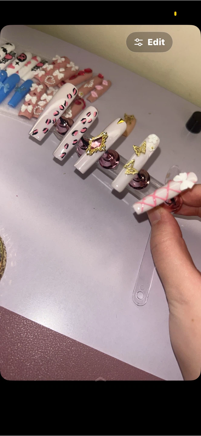 Handcrafted Long Press-on Nails