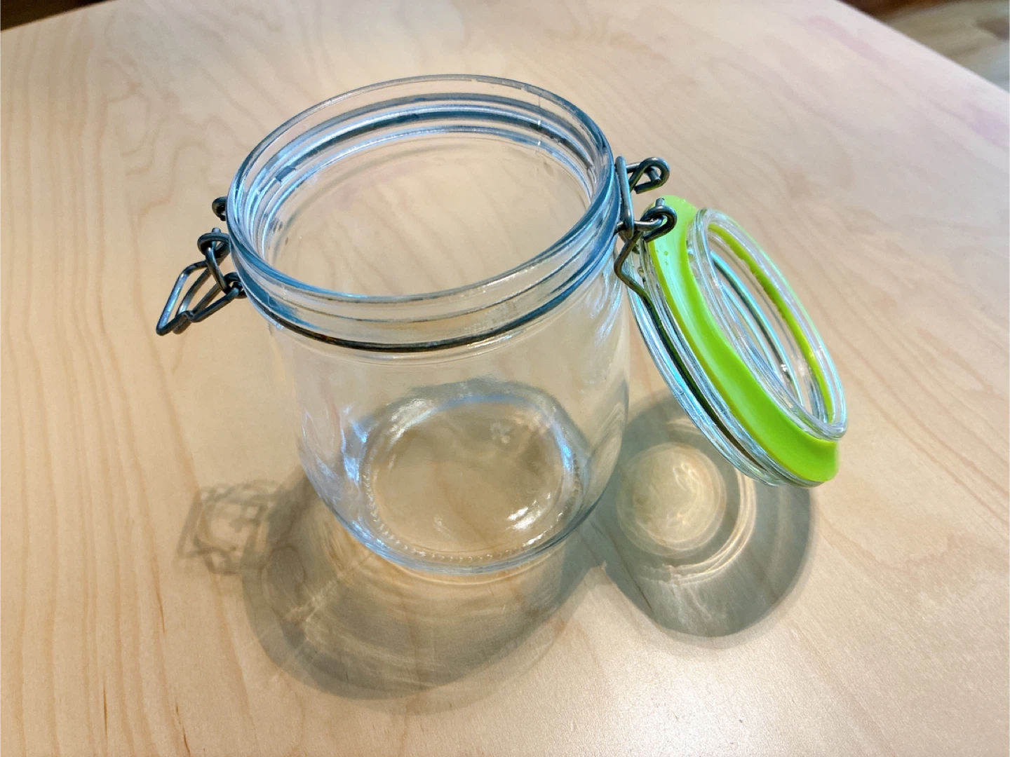 Glass Hermetic Storage Jar with Green Seal - photo 2