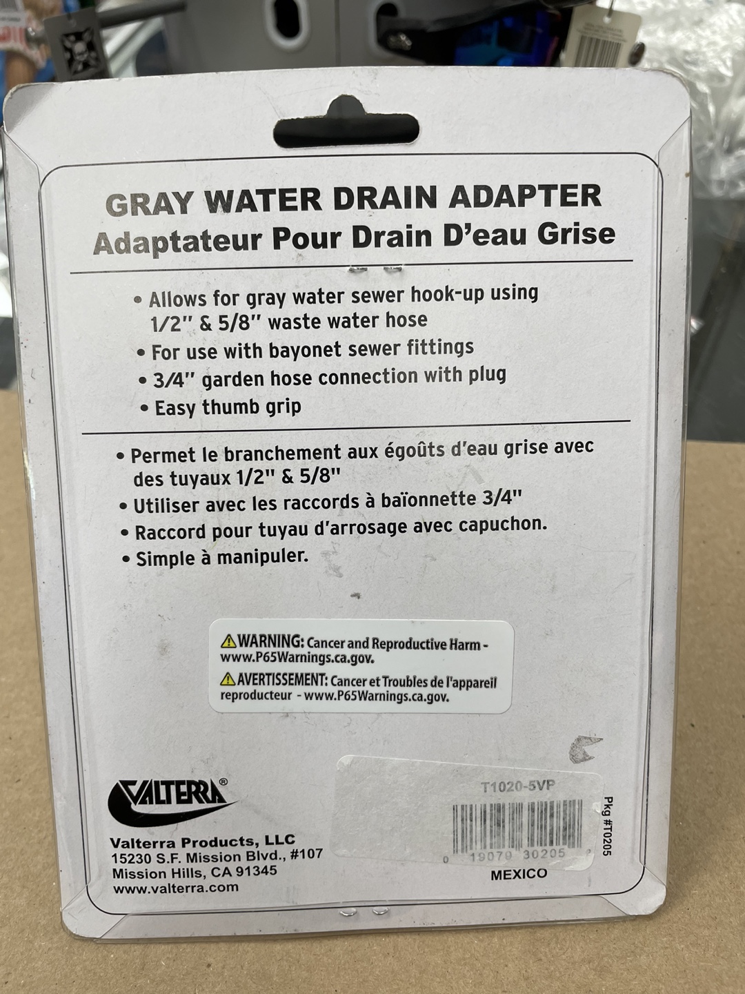 Valterra Gray Water Drain Adapter - photo 2