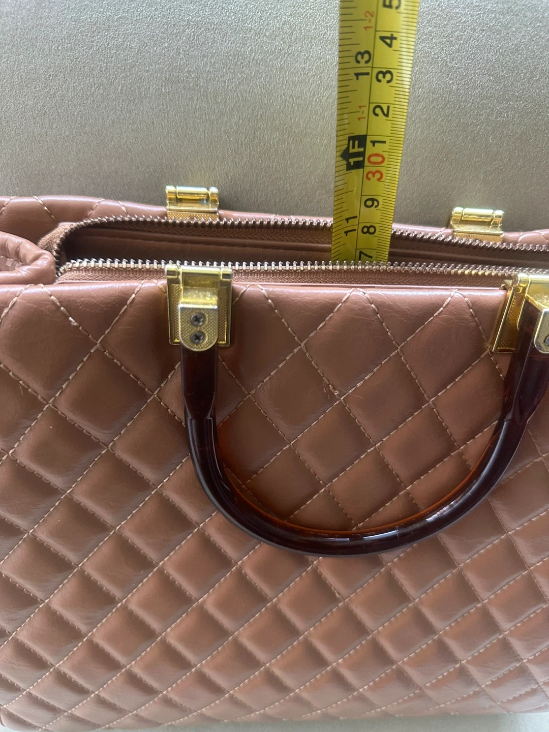 Quilted Brown Handbag - photo 2