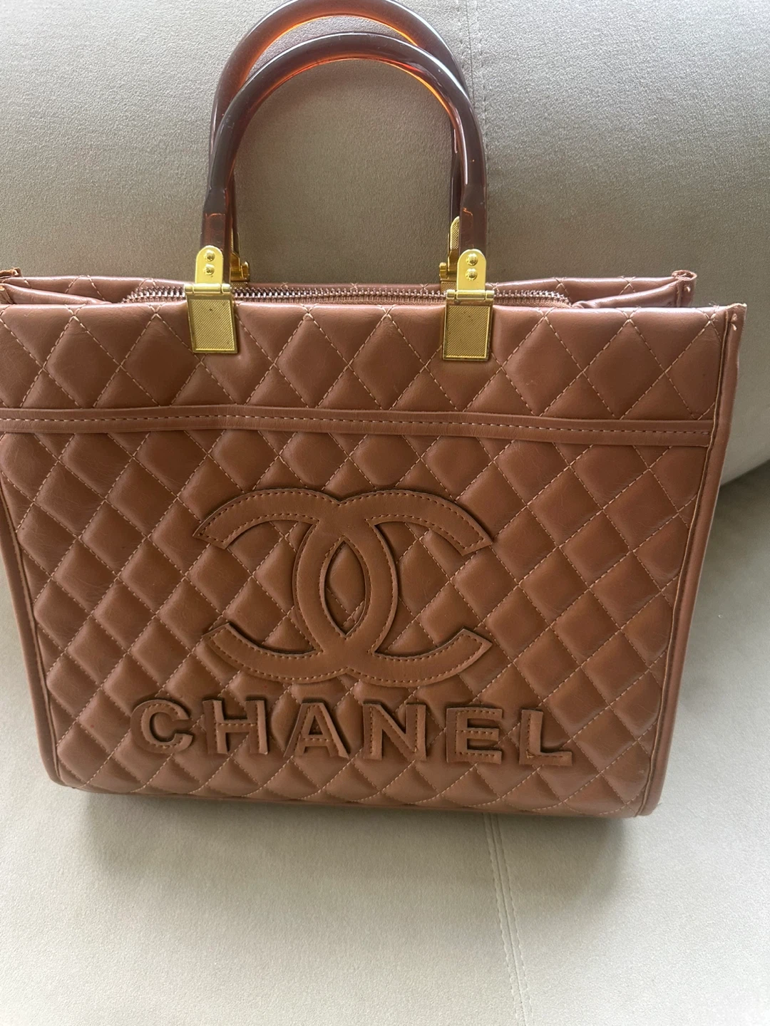 Quilted Brown Handbag - photo 3