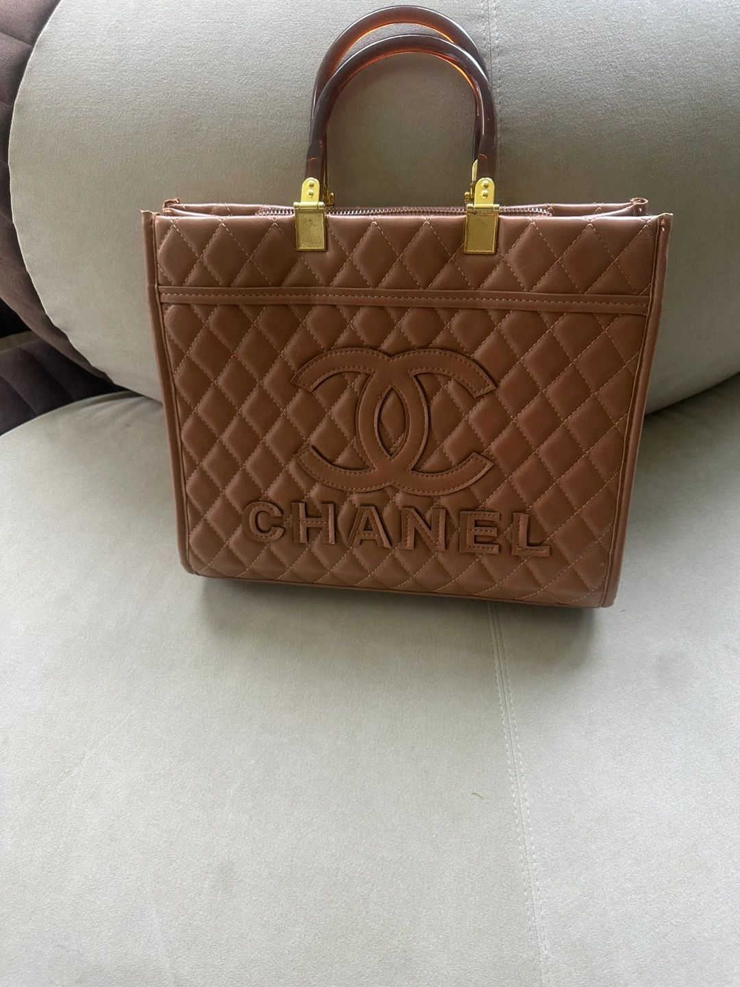 Quilted Brown Handbag - photo 4