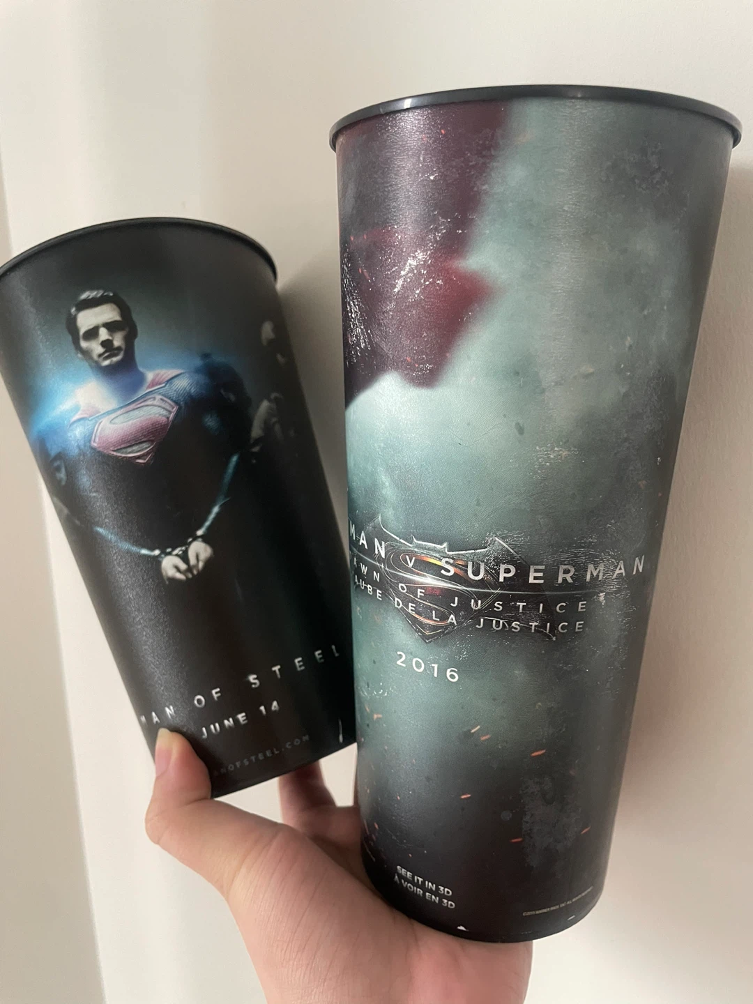 Set of 2 DC Movie Promotional Cups