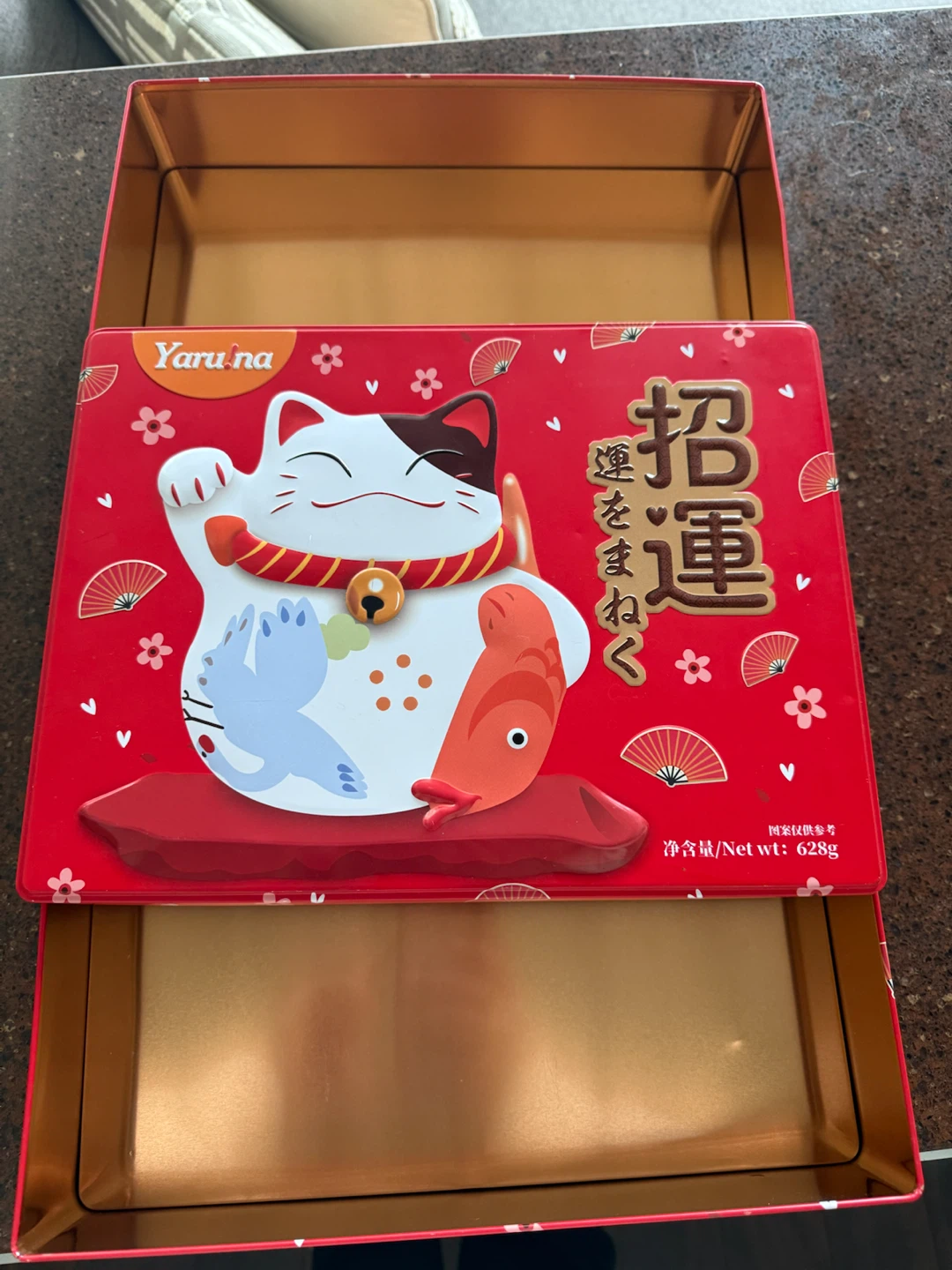 Yaru na Lucky Cat decorative tin box - photo 3